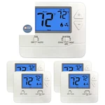 Electeck 5 Pack Non-programmable Digital Thermostat For Home, Up To 1 White New. Price: $160.15.