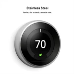 Certified Google T3007ES Nest 3RD Gen. Learning Thermostat - Stainless Steel A+ Open. Price: $114.99.