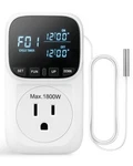 Dewenwils Digital Temperature Controller 15A/1800W Plug In Thermostat Outlet New. Price: $19.99.