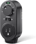 Adjustable Thermostat, Plug Heating And Cooling Controlled Outlet, New. Price: $32.95.