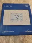 Emerson Sensi Smart Programmable Thermostat ST55U No Wire Labels Or Battery Open. Price: $38.90.
