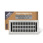 Empire Register Co, Vent Cover - 4X10 Inch, Modern Contemporary Design, White... New. Price: $43.29.