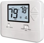 Non-programmable Thermostat For Single-stage Systems Lcd With White Backlight New. Price: $46.79.