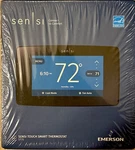 New Emerson Sensi ST75 Smart Thermostat Wifi Color Touch Screen Black Alexa W!. Price: $69.99.