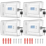 4 Pcs Thermostat Lock Box With Key, Large Cover Transparent New. Price: $62.96.