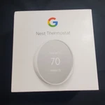 Google Nest Thermostat Smart Programmable Wi-fi White -open Box. Price: $35.00.