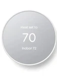 Google Nest Smart Thermostat With Bonus Trim Kit Snow Model GA01334-US New. Price: $80.00.