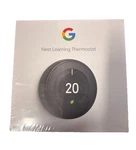 Nest Smart Thermostat 3RD Generation Universal Programmable Wifi, Black Sealed New. Price: $155.95.