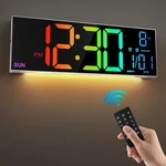 Leike 16.2'' Large Digital Wall Clock With Remote Control, Big Led/dual Alarm... New. Price: $43.35.