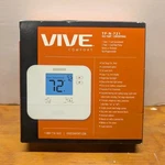 Vive TP-N-721 Non-programmable Thermostat White 24V Digital Display Wall-mount Open. Price: $39.00.