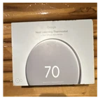 Google Nest Learning Thermostat White W/ Temperature Sensor, Matter, Dial New. Price: $170.00.