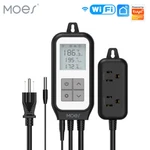 Moes Smart Wifi Digital Temperature Controller Thermostat Outlet For Greenhouse New. Price: $36.79.