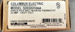 Columbus Electric Single Wall Mounted Thermostat S2022H10AA New. Price: $20.00.