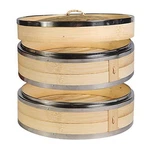 Hcooker 2-TIER Kitchen Bamboo Steamer With Stainless Steel Rings For Asian And New. Price: $49.65.