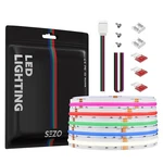 Sezo Rgbw Strip Light Fcob Rgb+cool White 6000K 12MM Width 896LEDS/M ... New. Price: $44.35.