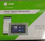 Trane Pivot Smart Thermostat Gray Programmable Auto Digital/app For Commercial New. Price: $175.00.