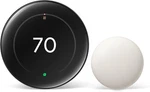 Google Nest Learning Thermostat 4TH Gen With Temp Sensor Obsidian Black Sealed New. Price: $182.95.