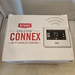 Bryant Evolution Connex Thermostat White SYSTXBBECW01-A (open Box Sold As Is). Price: $220.00.