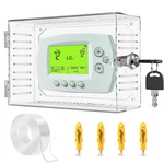 Universal Thermostat Lock Box With Key,clear Large Cover For Therm... New. Price: $37.07.