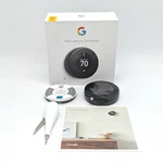 Google Nest A0013 Programable Learning Thermostat (T3018US) - Mirror Black Open. Price: $119.99.