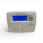 Emerson Single Stage Non-programmable Thermostat 1F86-0244 Warm/cool 2" Display Used. Price: $24.99.