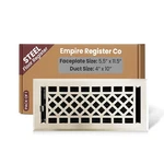Empire Register Co, Decorative Air Vent Covers - 4X10 Inch, Art & Craft Desig... New. Price: $45.16.