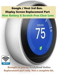 Display Part Only: Google Nest 3RD Gen Learning Stainless Steel Wifi Thermostat Open. Price: $69.95.