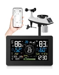 Wifi Weather Station Wireless Indoor Outdoor, Thermometer With Rain Gauge And... New. Price: $135.06.