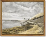 Shenify Coastal Framed Canvas Wall Art Vintage Landscape Seascape Classic Hallwa New. Price: $19.95.