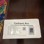 Radiant Wi-fi Thermostat 120/240V Underfloor Heating Radprotstatwifi- New. Price: $138.00.