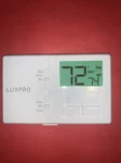 Luxpro P111 Non-programmable Manual Thermostat Open Box.. Price: $25.00.
