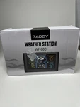 Raddy WF-80C Weather Station Wireless Indoor Outdoor 7.5'' Large Color Display Open. Price: $41.00.