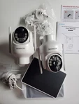 Sehmua 2K Pan Tilt Solar Powered Wi-fi Security Camera Open. Price: $74.90.