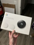 Google Nest Learning Thermostat With Temperature Sensors BH1252 New, Opened!. Price: $149.99.