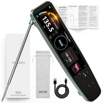 Instant Read Meat Thermometer Digital, 3.8" Touchscreen No App Needed Recharge New. Price: $69.99.