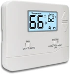Nonprogrammable Thermostat For Home, Digital Energy-saving White New. Price: $33.11.