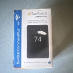Suntouch Sunstat Commandplus Wi-fi Programmable Thermostat Gfci Black New. Price: $215.00.
