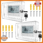 Pilispark 2 Pack Universal Thermostat Lock Box Clear Cover W/key Wall Mount New. Price: $43.09.