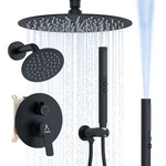 Jqbqs Shower System Faucet Set Rainfall Valve 126 Dual New. Price: $235.07.