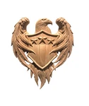 American Eagle Hardwood Coat Of Arms Wall Plaque New. Price: $45.00.