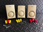 3X M601 Mears Thermostat Ivory Almond With Hardware Used. Price: $34.99.