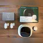 Ecobee Smart Thermostat Premium Air Quality Monitor With 3 Sensors Doors/windows Used. Price: $275.00.