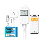 Meross Smart Temperature Controller 15A 1800W, Wi-fi Thermost... Fast Ship New. Price: $75.81.