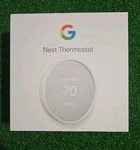 Google Nest G4CVZ Smart Wifi Programmable Thermostat Snow Open. Price: $39.99.