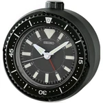 New Seiko Mai Bedroom Alarm Clock Aluminum Black Dial Luminous QHE207K. Price: $49.95.