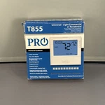 PRO1 Iaq T855 Non-programmable Thermostat, 7, 5-1-1 Programs, 3 H, 2 C, Wall Open. Price: $69.99.