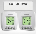 Lot Of 2 Venstar T1070 Non-programmable Fan Coil Thermostat New Box. Price: $59.99.