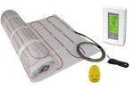 Electric Tile Radiant Warm Floor Heated Kit, Mat With Prog Thermostat 120 V New. Price: $179.00.