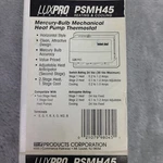 New! Luxpro PSMH45 Line Voltage Thermostat - Heat Only Nib. Price: $9.07.