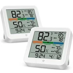 Meesmeek 2 Pack Indoor Thermometer Room Temperature Home 3.6"W X 3.4"H, White New. Price: $48.28.